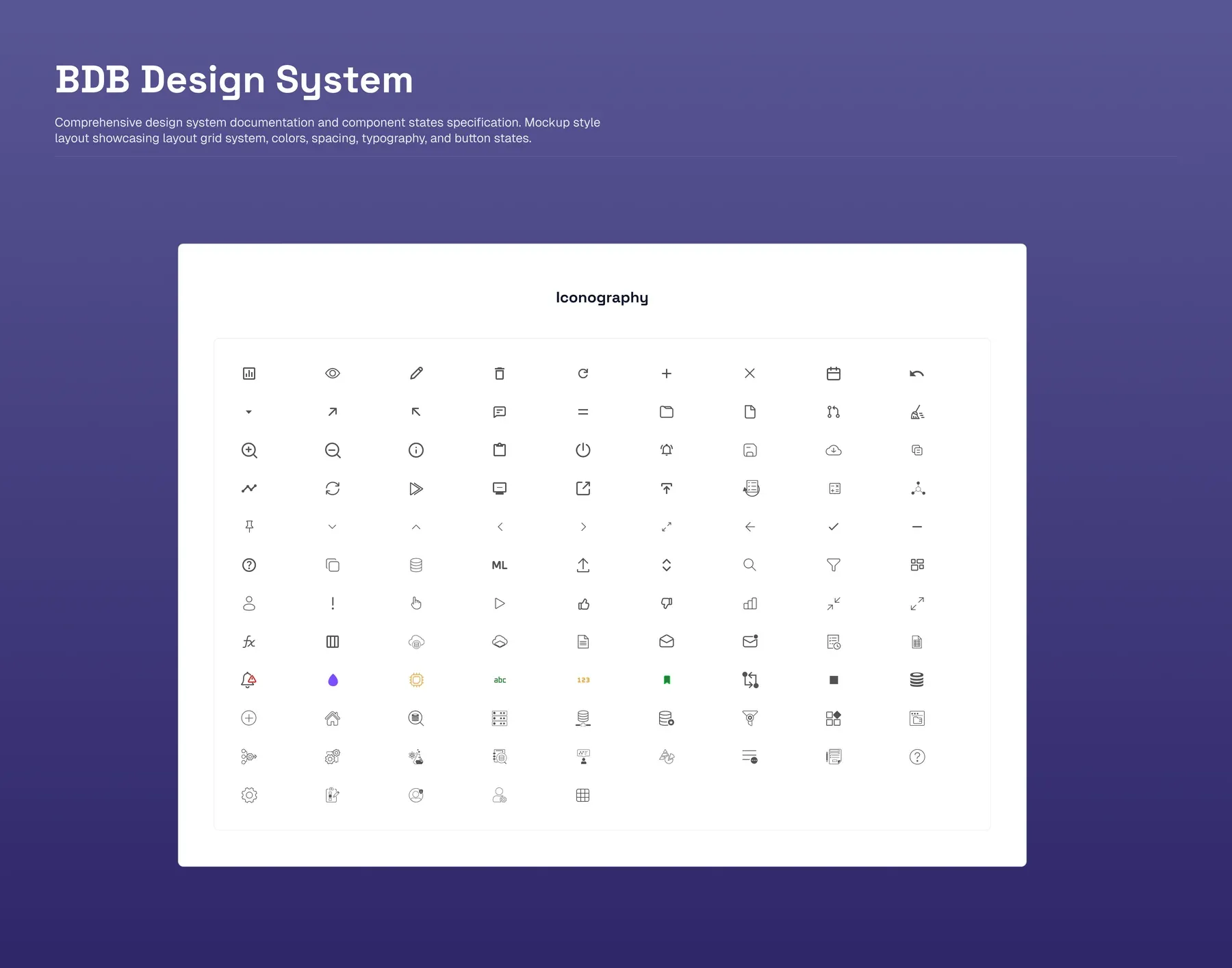 Button variants across every state, light and dark.