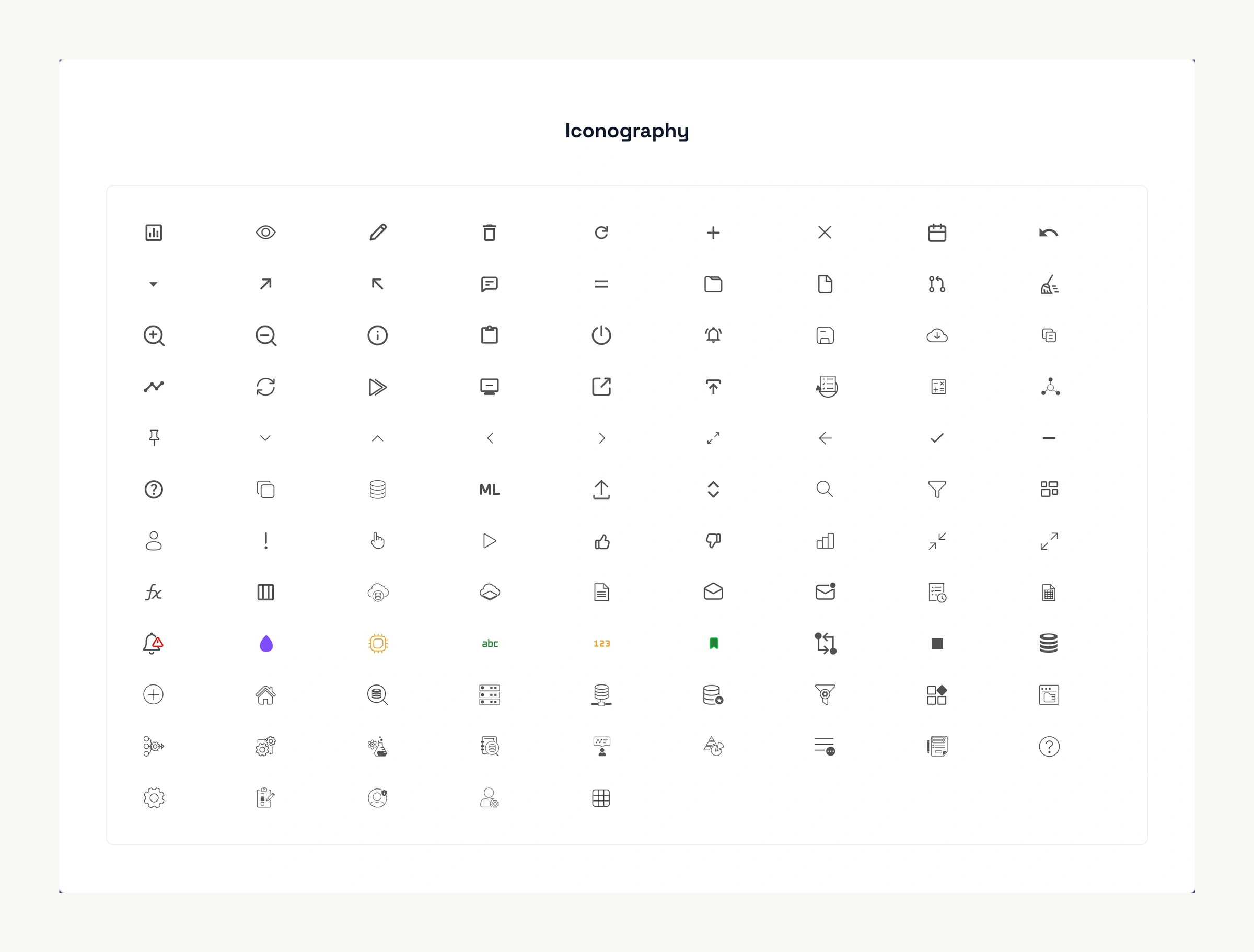 The icon set.